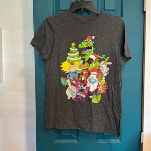 Retro 90s Nickelodeon Christmas tee - S